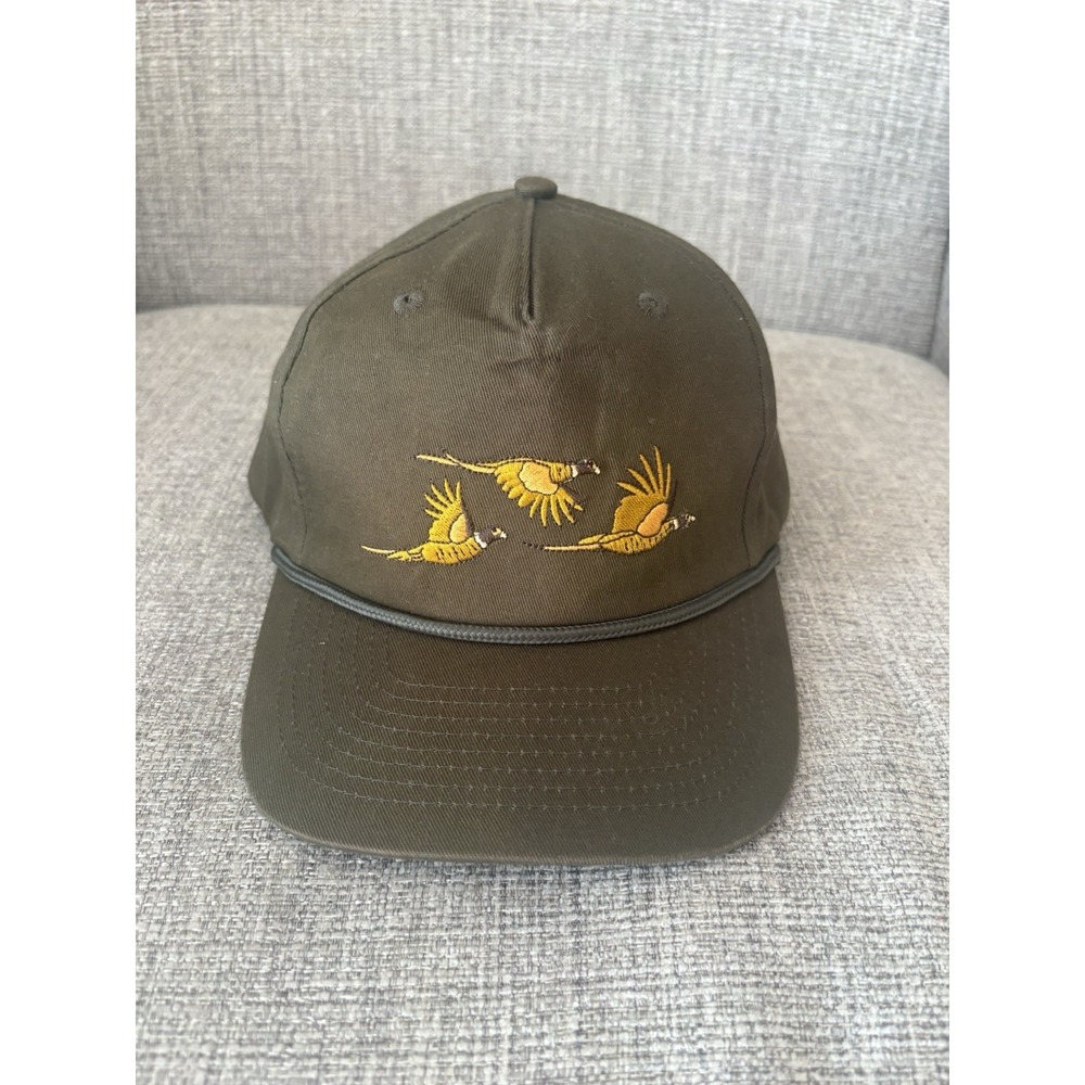 Seager Co SnapBack Hat Pheasants Olive Green One Size